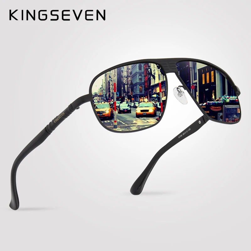 KINGSEVEN поляризованные солнцезащитные очки для мужчин вождения квадратные|Мужские