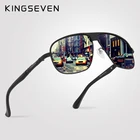 KINGSEVEN, алюминиевые брендовые классические ретро поляризованные солнцезащитные очки, мужские черные очки для вождения, квадратные очки, мужские очки