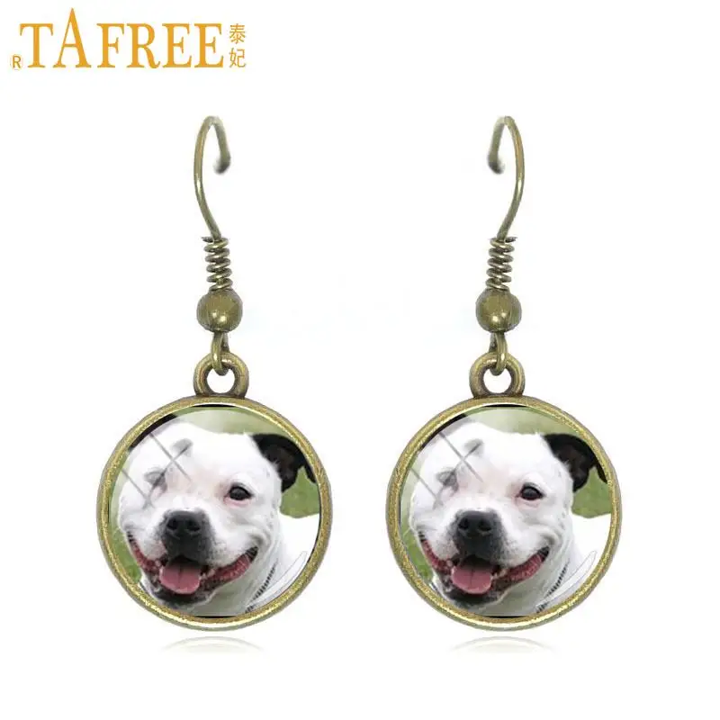 Женские Винтажные висячие серьги TAFREE blenheim bichon yorkie retriever lab Staffie ювелирные изделия