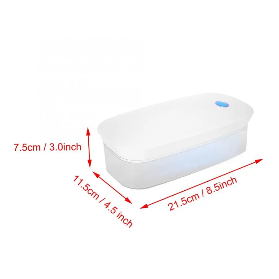 Rechargeable Ozone UV Disinfection Box Nail Art Tools Makeup Brushes Sterilizer Nail Tools Disinfection Machine