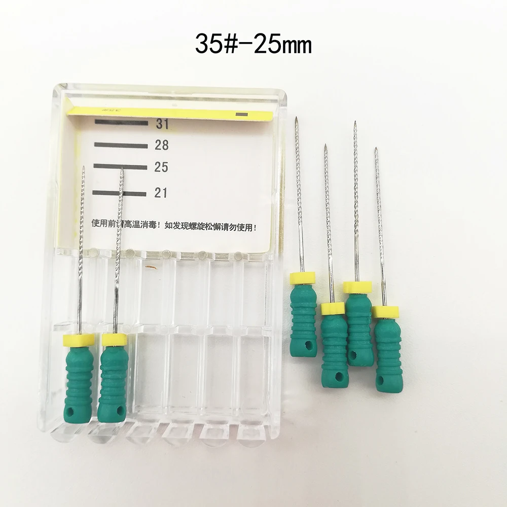 8 packs 8#-40# 25mm Dental K Files Root Canal Dentistry Endodontic Instruments Dentist Tools Hand Use Stainless Steel