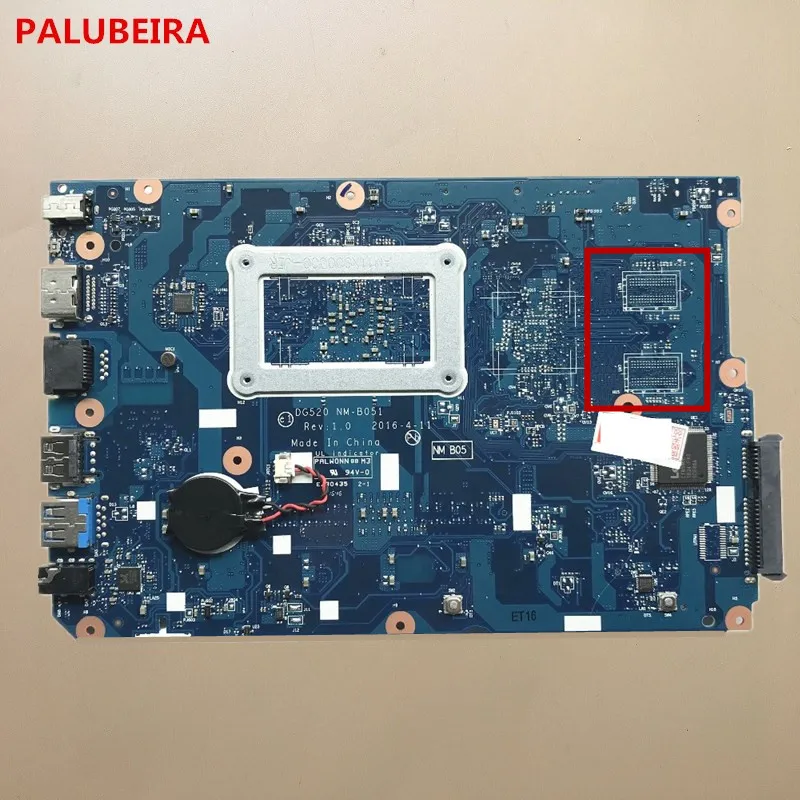 Высококачественная материнская плата PALUBEIRA для Lenovo Ideapad 110 15ACL ноутбука с