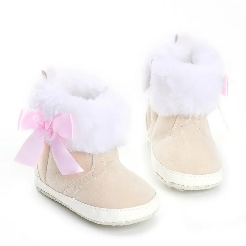 Рождество 2016 Зима Новый Младенца Способа Девушка Бабочка Узел Теплый Хлопок