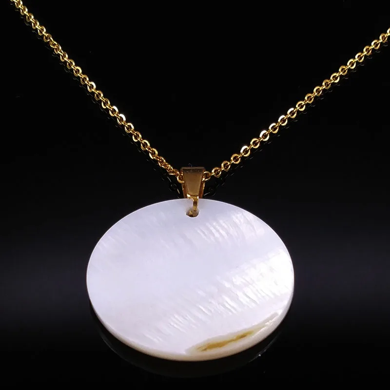 2021 модные ожерелья из нержавеющей стали в виде слона и ракушек для женщин