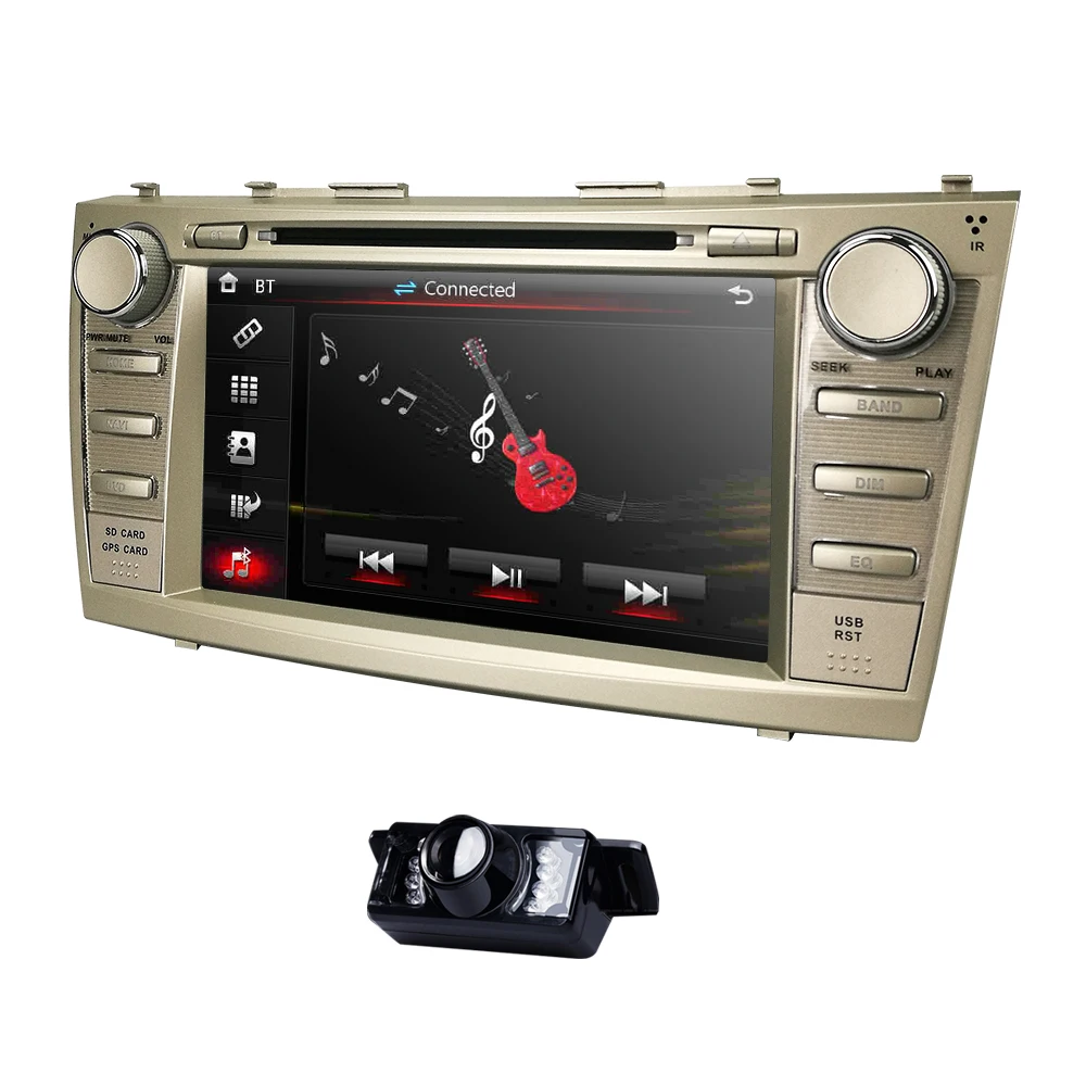 Подходит " Toyota Camry 2007-2011 gps навигация автомобильный Радио Стерео dvd-плеер+ задняя камера RDS BT iPod SWC сабвуфер выход CAM-IN игры