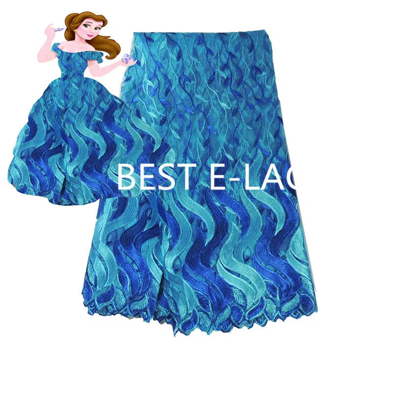 Африканский Кружевной Ткани 2017 Вышитые Нигерийские Шнурки Ткань Свадебный