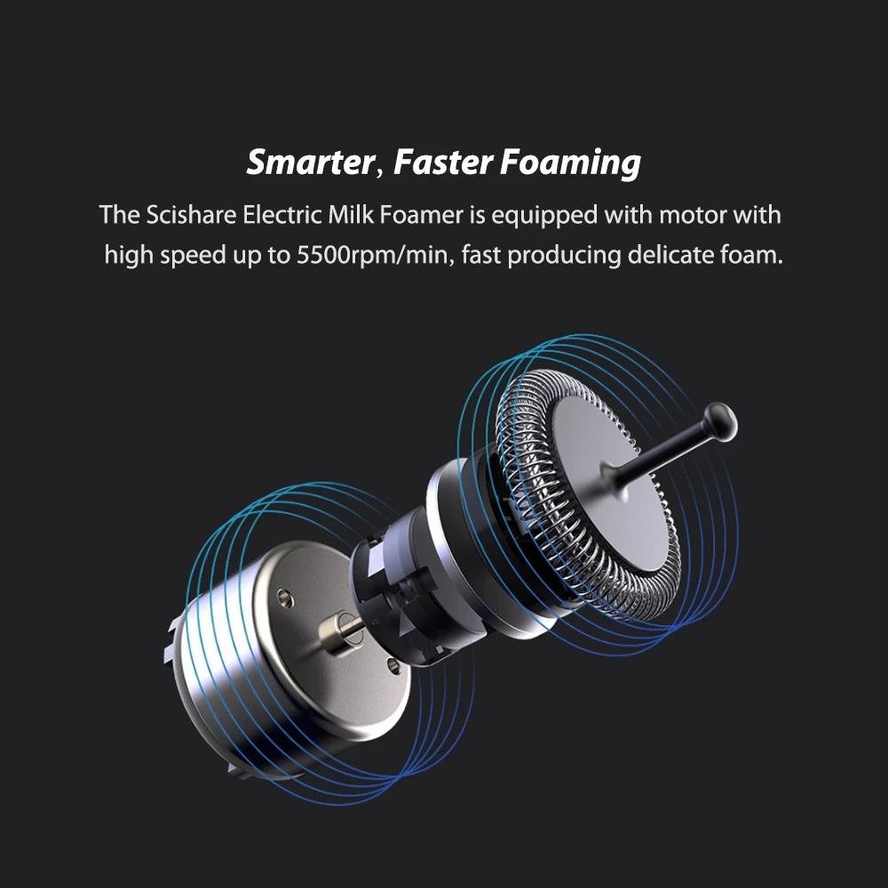 

Xiaomi Scishare Electric Milk Foamer Bubble Coffee DIY Machine Latte Art Creamer Maker Warm Milk Cappuccino Frother Pitcher 220V