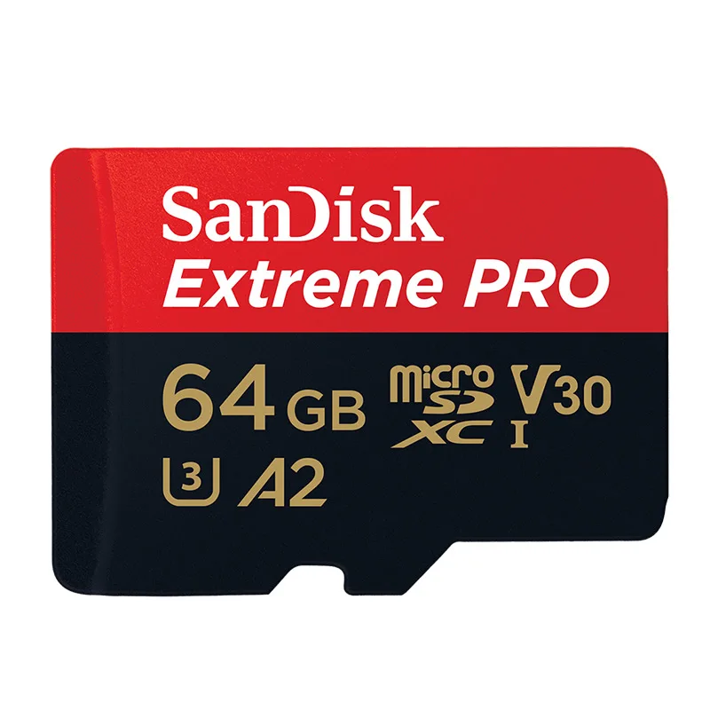 sandisk Extreme Pro Micro SD Card до 170 МБ/с. A2 V30 U3 C10 64 Гб 128 ГБ microSDXC TF карта, карта памяти Micro SD с адаптером SD - Емкость: 64GB