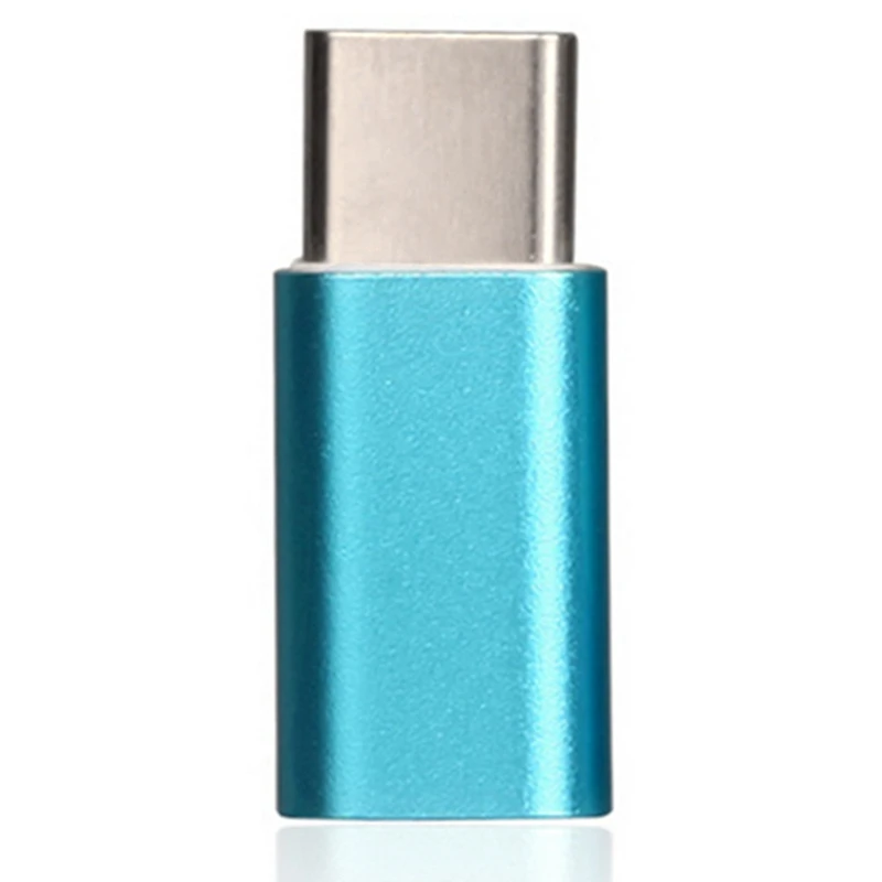 Алюминиевый type-c otg головка для передачи данных LeTV USB3.1 адаптер типа otg-c адаптер для передачи данных - Цвет: blue