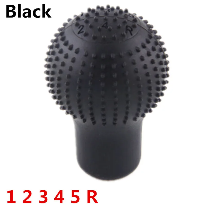 Black 5 Speed Авто ручной силиконовый чехол для рычага переключения передач ручной тормоз чехол для защиты кожи Аксессуары для стайлинга автомобилей - Название цвета: Black 5 Speed