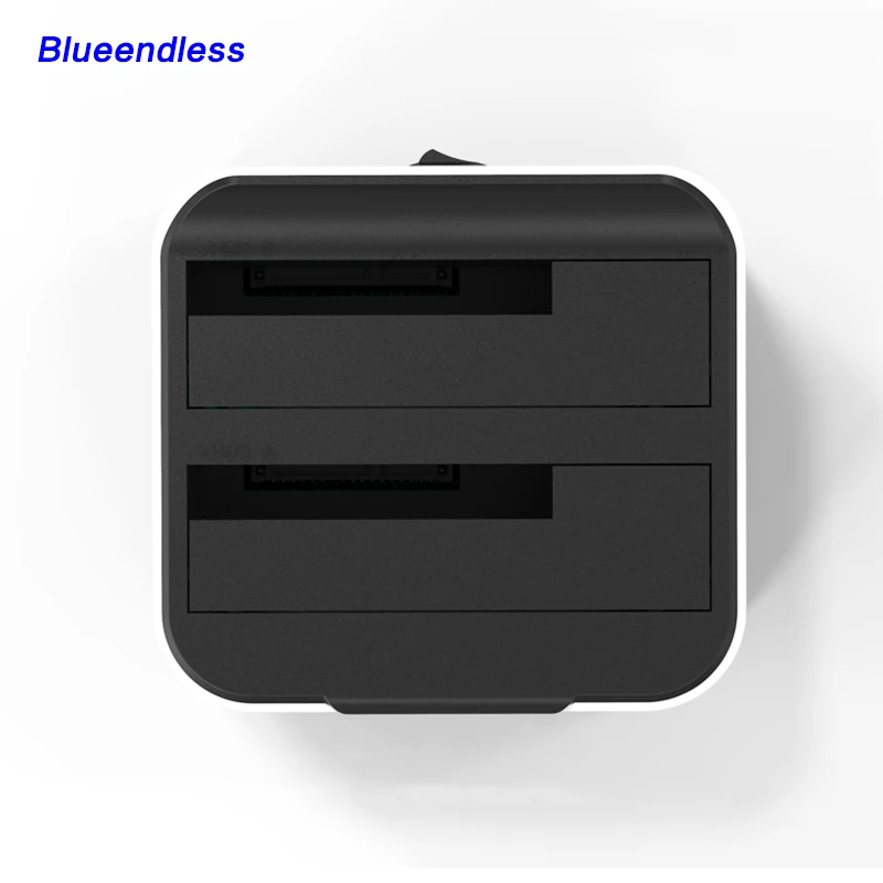 Жесткий диск случай 2 Bay чехол сатиновый низ жесткий Externo HDD 5 Sata USB 3 0 HD с