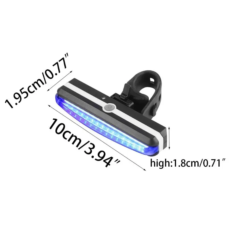 Ультра яркие красные/зеленые/велосипед светильник USB Перезаряжаемые задний