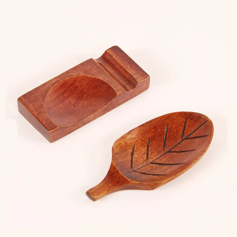 4 шт./лот в японском стиле листья дизайн деревянной ложкой палочки дозирующая