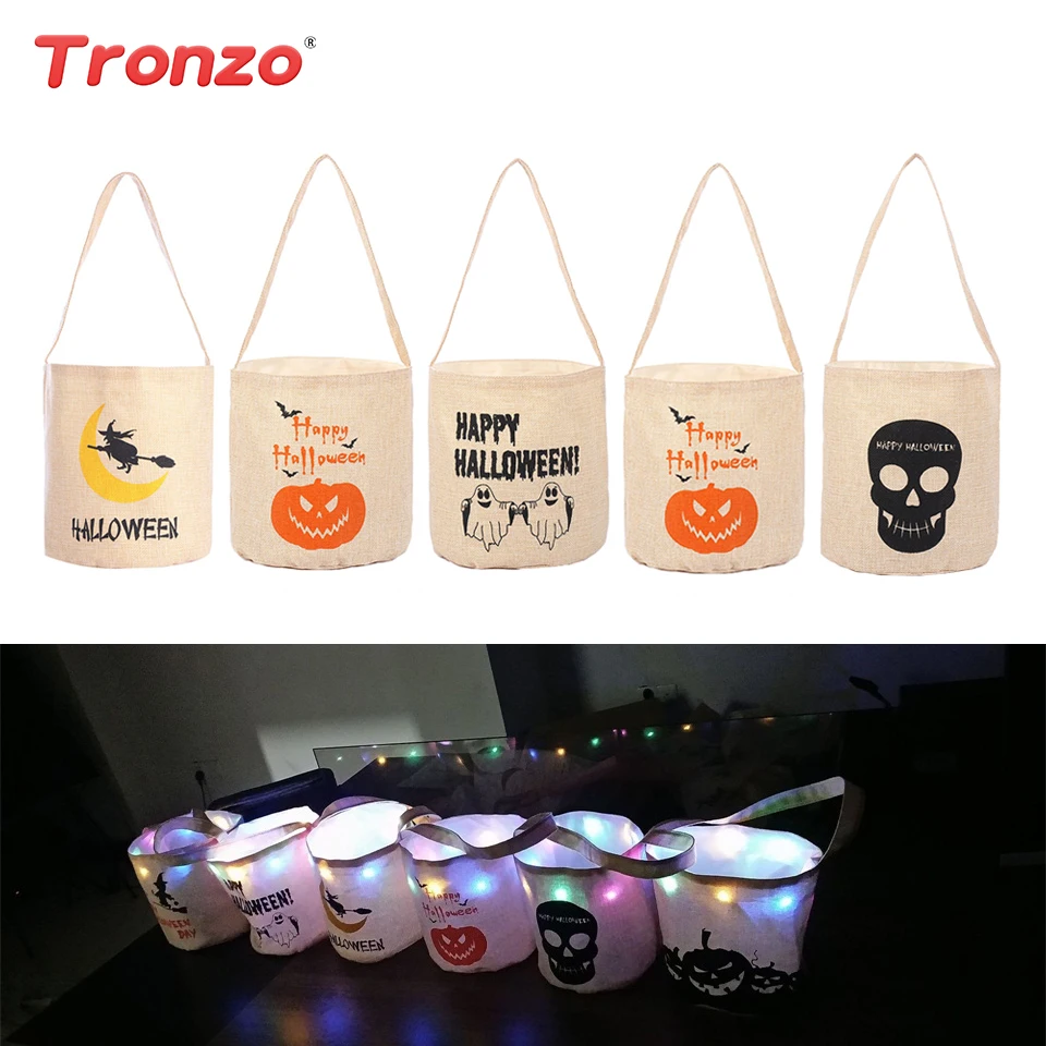 Tronzo пакет для конфет на Хэллоуин аксессуары Хэллоуина украшения дома счастливый