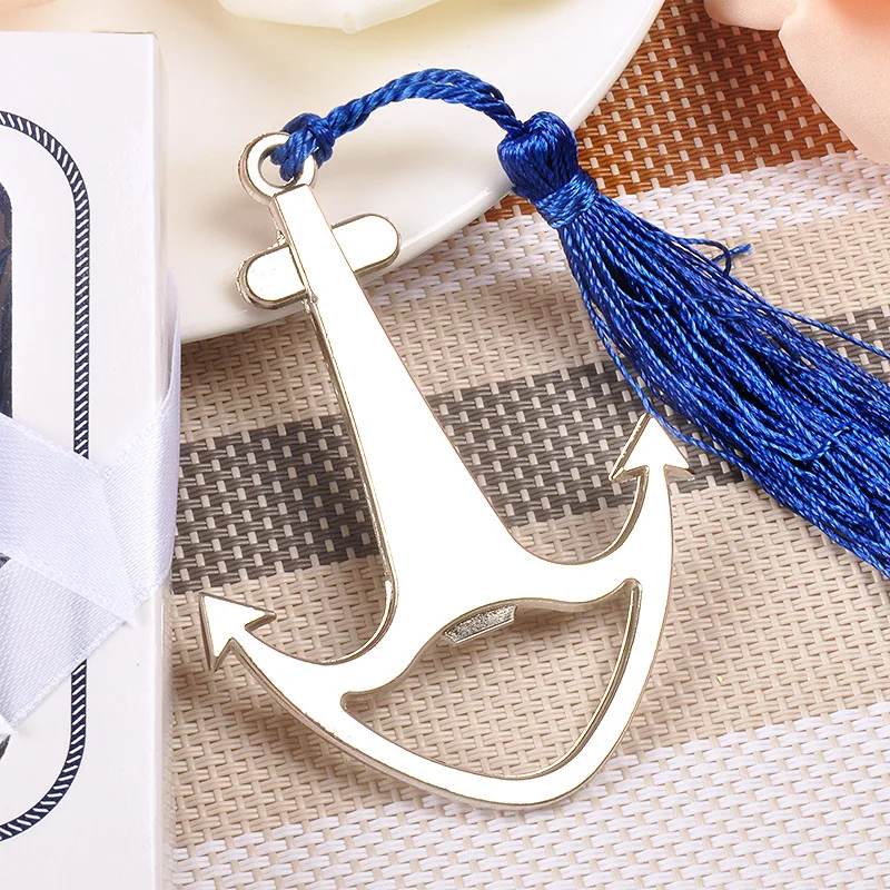 200 шт творческие нержавеющая Портативный судовой Якорь Форма Открыватель
