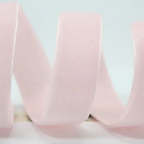 Powder Pink Бархатными лентами, 6, 9, 13 лет 16 25 38 50 мм 7/8 1/2 1-1/2 дюймов собственными руками Сделай Сам Свадебная декоративная накидка подарок красный, черный и белый - Цвет: Powder Pink