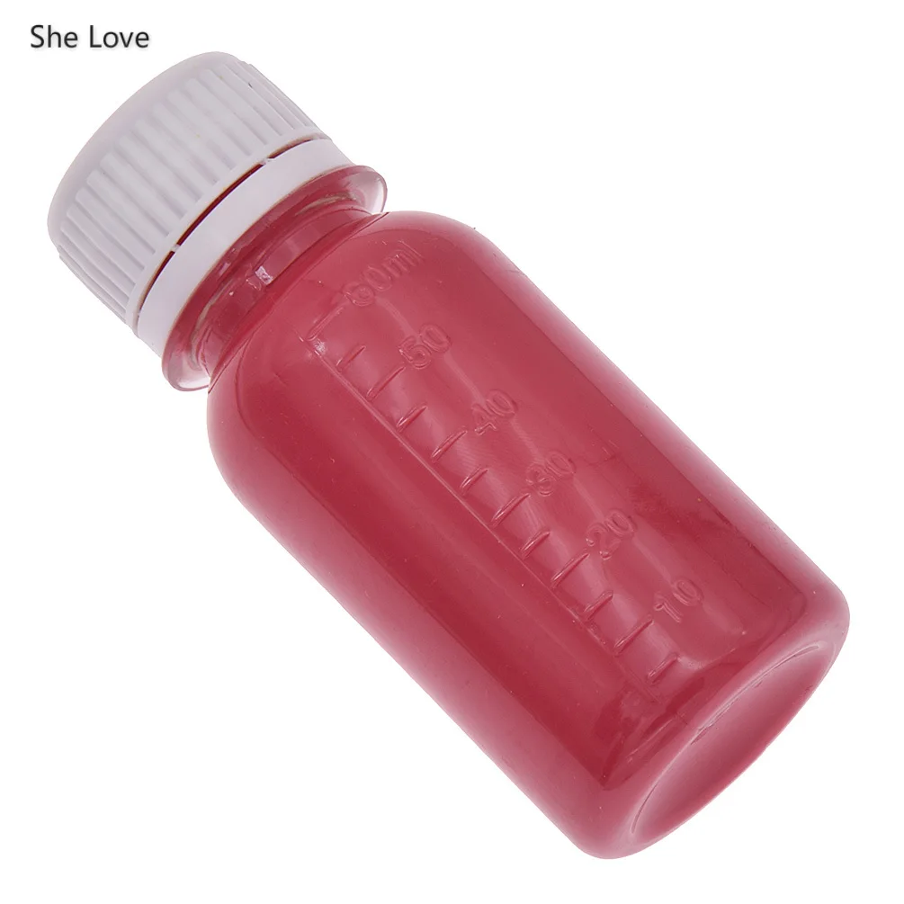 Rose red She Love 60 мл глянцевое масло для кожаных краев DIY ручной инструмент для запечатывания кожаных краев - Цвет: Rose red