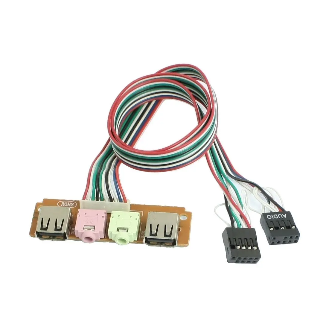 Промо-акция! ПК чехол для компьютера Передняя панель USB аудио порт микрофон