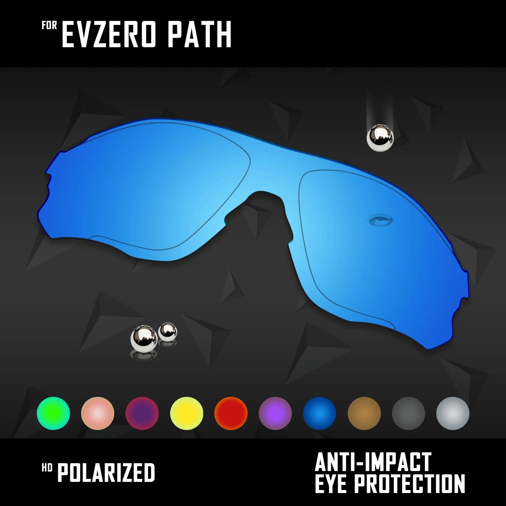 

OOWLIT Lenses Replacements For Oakley EVZero Path Sunglasses Polarized - Multi Colors