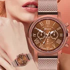 Часы наручные кварцевые, модные повседневные Элегантные, с Циферблатом из нержавеющей стали, подарок для женщин