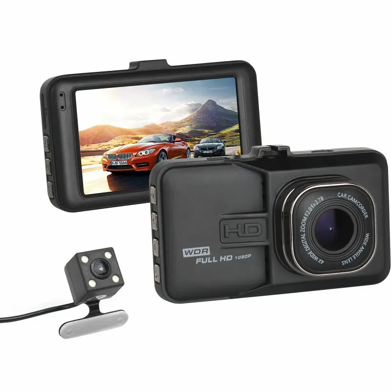Dealcoo Автомобильный dvr видеомагнитофон камера 1080 P HD Dash Cam Автомобильная двойной