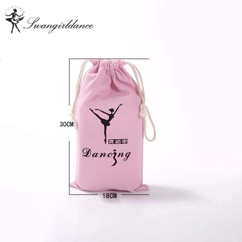 Детские Балетные платья для девочек Drawstring рюкзак сумка Детский спортивный танцы сумка аксессуары, платье с принтом «Оксфорд» двойной балетная сумка AS8648