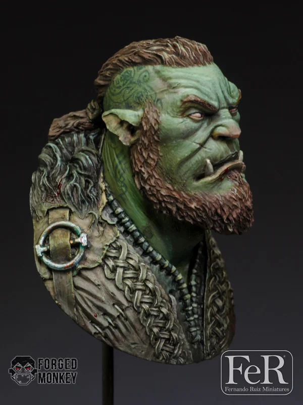 1/12 Ragnok Norse Orc Hero набор из смолы фигура грудь GK фантазия тема без покрытия цвета|figure