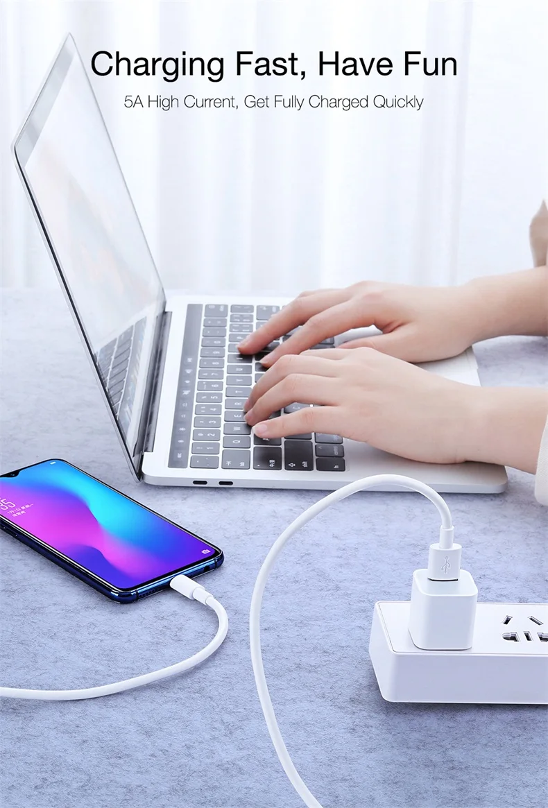 CAFELE 5A type C USB кабель супер быстрый зарядный кабель для samsung huawei Xiaomi Oneplus type C порт прочный шнур для передачи данных