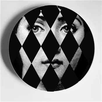13 Rosenthal Piero fornasetti тарелки Стиль 8 дюймов дома Настенная Декорация плиты бар отеля справочная информация иллюстрации посуды оптом - Цвет: 13