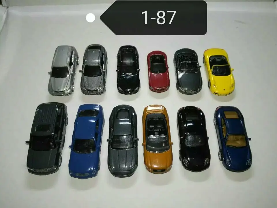 1/87 масштабная модель металлический автобус для архитектурной модели макета