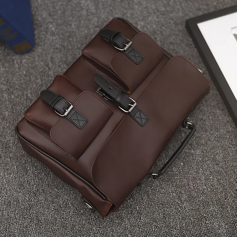 Сумка из искусственной кожи мужской кожаный портфель 15 дюймов для ноутбука
