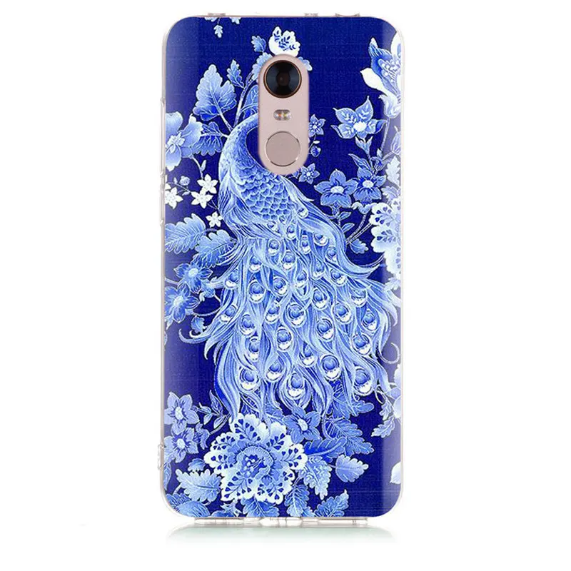 For Xiaomi Redmi 4X Note 3 Mi A1 4 Pro 4A 5 6 6pro 5A 6A TPU Colorful Sailor Moon Peacock Pattern Case D034 |