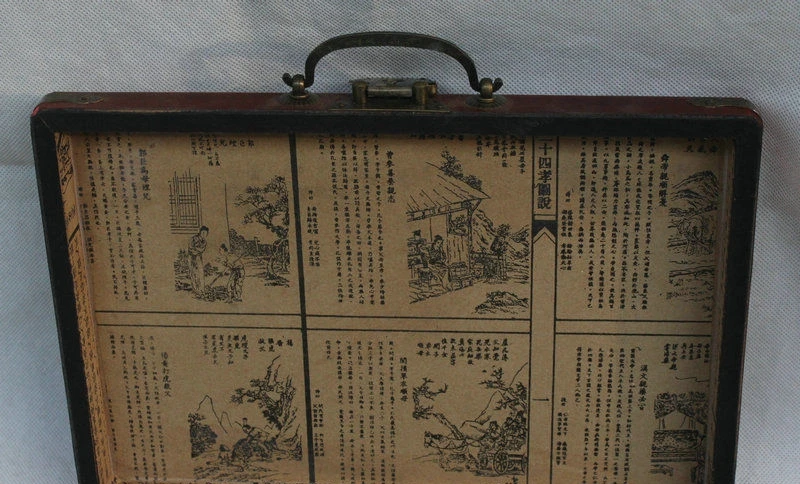 11 4 &quotВинтажная китайская Лаковая посуда деревянная династия дракон феникс
