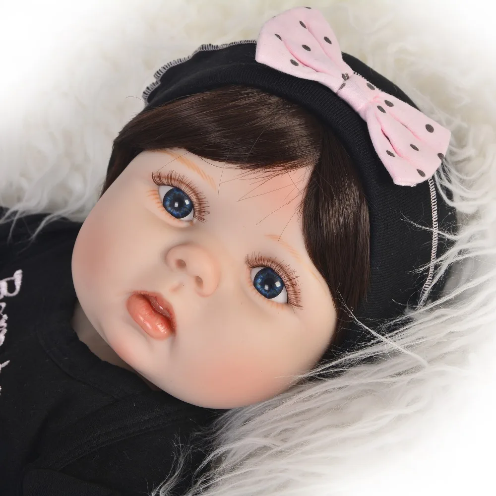 

Fashion 23 Inch Reborn Baby Girl Doll Full Silicone Vinyl KEIUMI Realistic Baby Dolls Newborn For Child Christmas Birthday Gifts