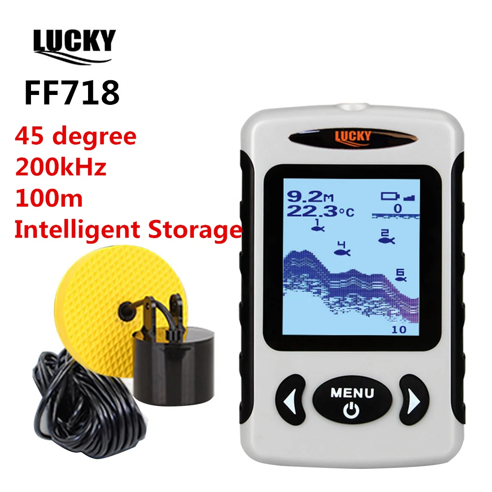 LUCKY FF718 Высокое качество Портативный рыболокатор гидролокатор проводной