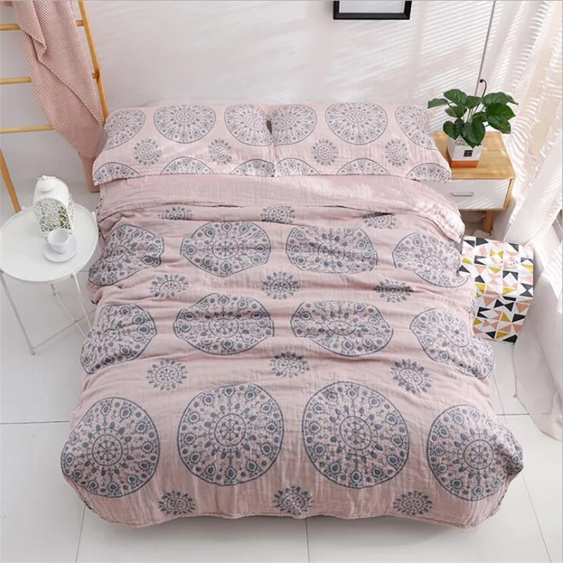 Двухстороннее одеяло из 100% хлопка для детей Летнее Детское постельное белье