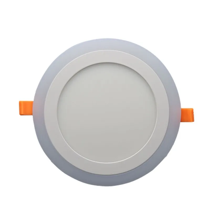 Круглая синяя + белая двухцветсветодиодный Светодиодная панель 3 модели 6 Вт/9 Вт/16