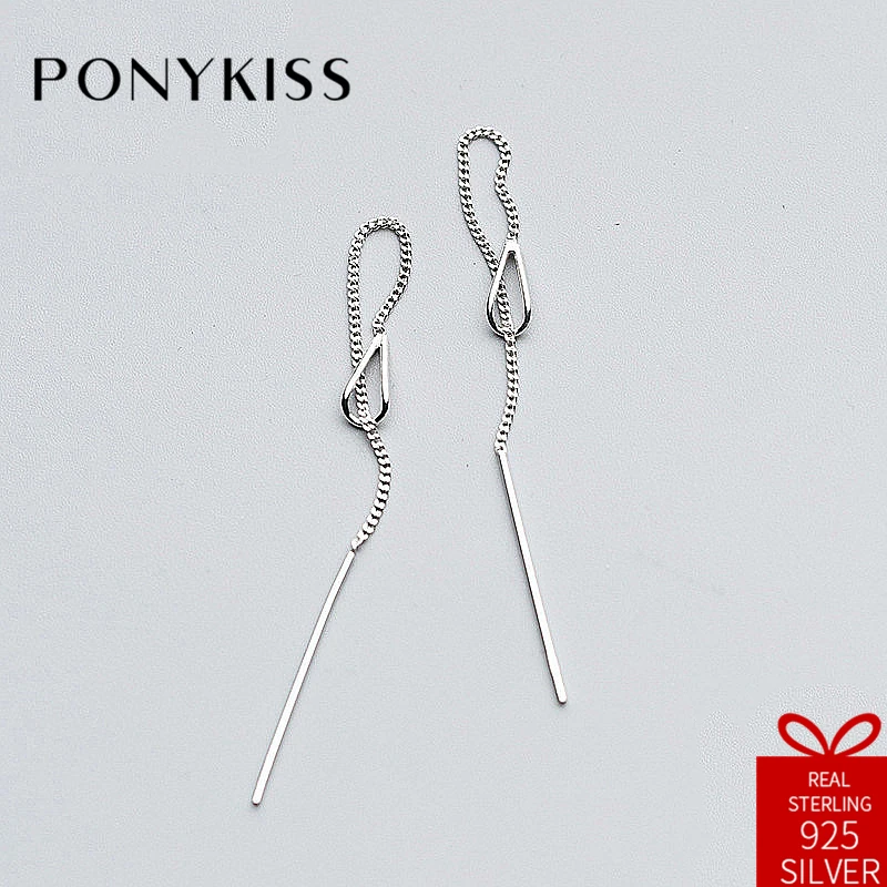 

Серьги-подвески женские из серебра 925 пробы, с длинными кисточками