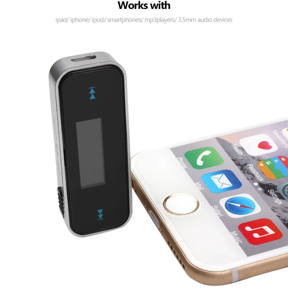 Мини fm-передатчик мм 3 5 в автомобиле музыкальный аудио Bluetooth Автомобильный mp3