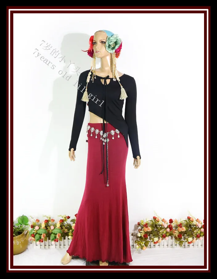 Модный хлопковый топ для танца живота, одежда для йоги, этнический фьюжн HHK17 25