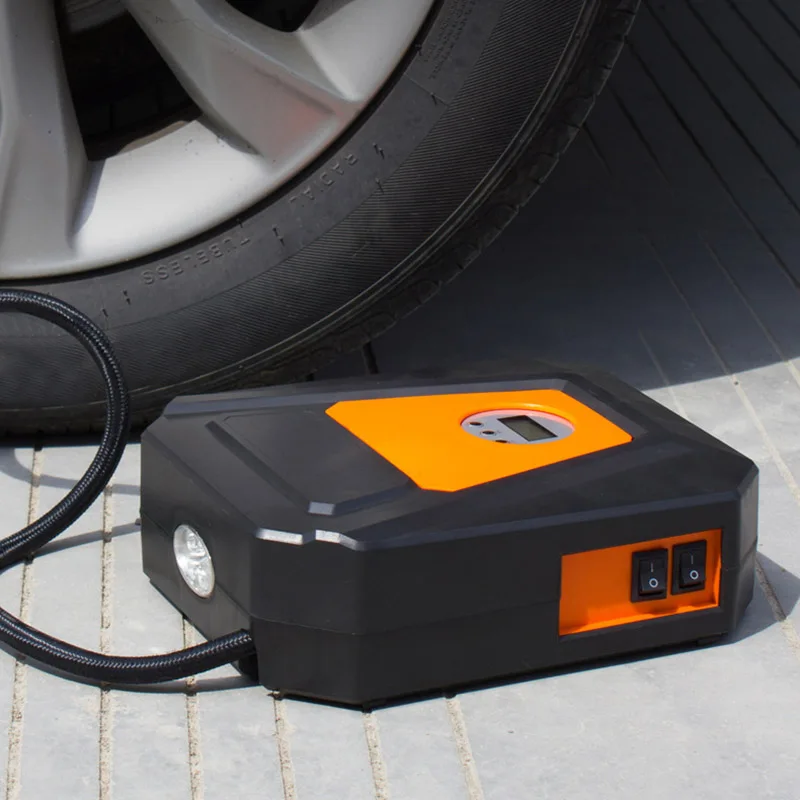 12V DC Электрический воздушный компрессор насос цифровой дисплей Автомобильный