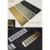 Решетка радиатора прямоугольная, цвет золотой, серебряный, черный, алюминиевая вентиляционная решетка, 2 шт. - изображение