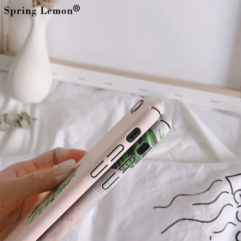 Spring Lemon New Metope Banana Leaf Wall surface Luminous Noctilucent Protection Hard Cover for iphone 8 7 8plus 6splus X 10 |