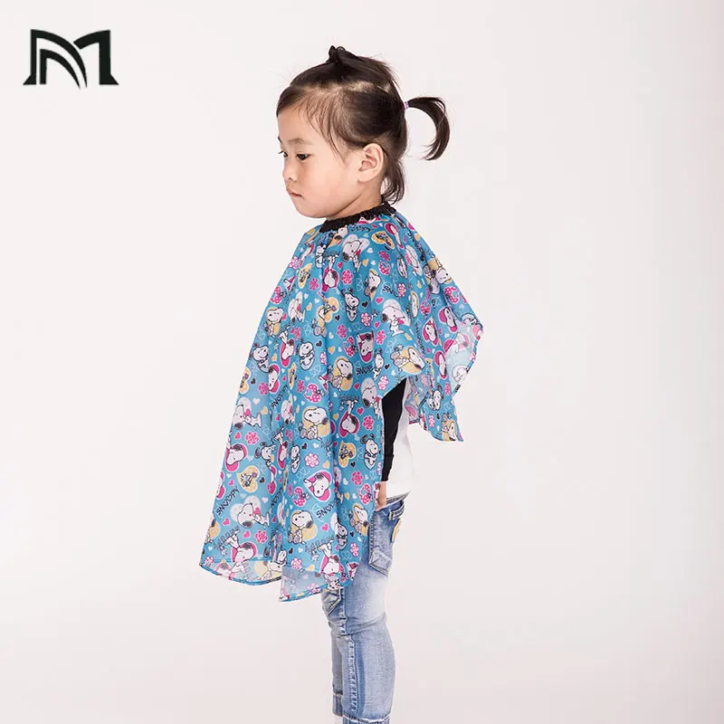 

Hairdressing Wraps For Kids 1x 28"x47" Child Hair Cutting Waterproof Cape Barber Styling Salon Polyester Wrap Cartoon Clothes D4