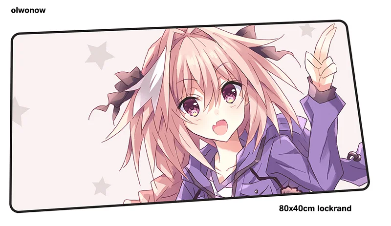Size 800x400x2mm Fate Apocrypha mouse pad 80x40cm High quality mousepads best gaming mousepad gamer big personalized mouse pads keyboard pc pad - Цвет: Size 800x400x2mm