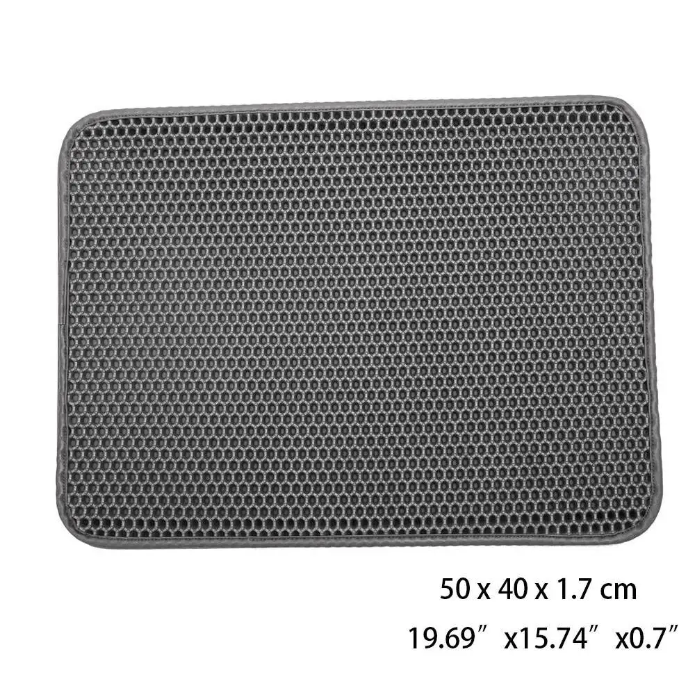 Gray S Pet подстилка для кошки водостойкий унитаз тренировочный комплект для кошек котенок нескользящий кошачий помет Trapper Mats Pad поставки продуктов AM004 - Цвет: Gray S