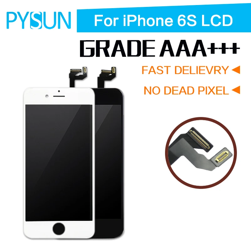 A+++ 100% Tested Repair Parts Pantalla For iPhone 6s LCD Touch screen Digitizer Display Connector Assembly Replacement 5pcs/lot | Мобильные