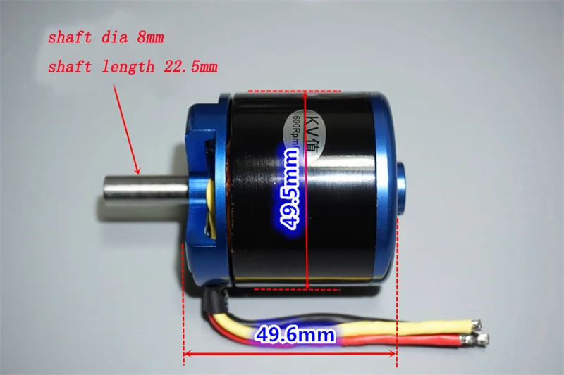 1 шт. 5055 KV500/600/700 Электрический Outrunner самолета двигатель с 8 мм вал для DIY RC модель велосипеда скейтборд