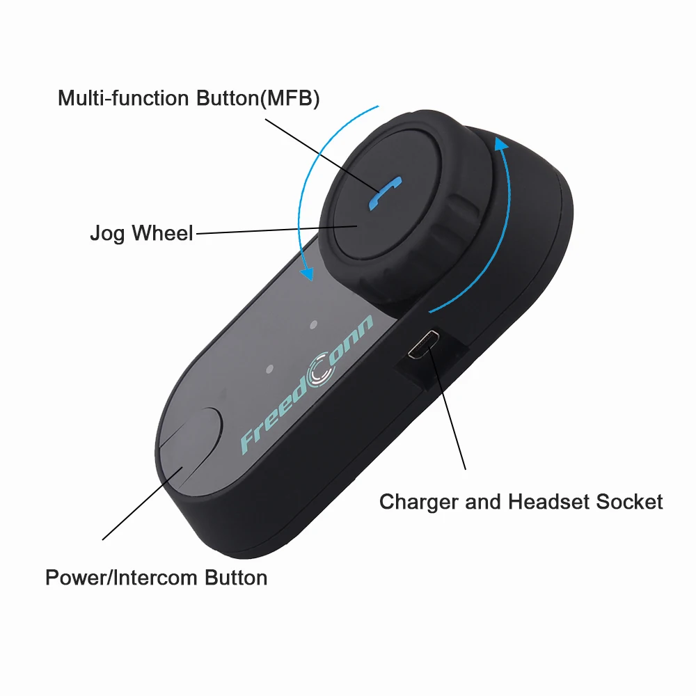 2PCS Freedconn T-COMVB 800M Wireless Bluetooth Interphone Headset Motorcycle Helmet Intercom with Gift Soft | Автомобили и