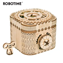 Robotime, 123 шт., креативная 3D коробка с сокровищами, деревянная игра-головоломка, сборная игрушка, подарок для детей, подростков, взрослых, LK502